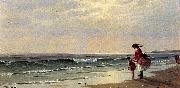 Alfred Thompson Bricher At the Shore oil painting reproduction
